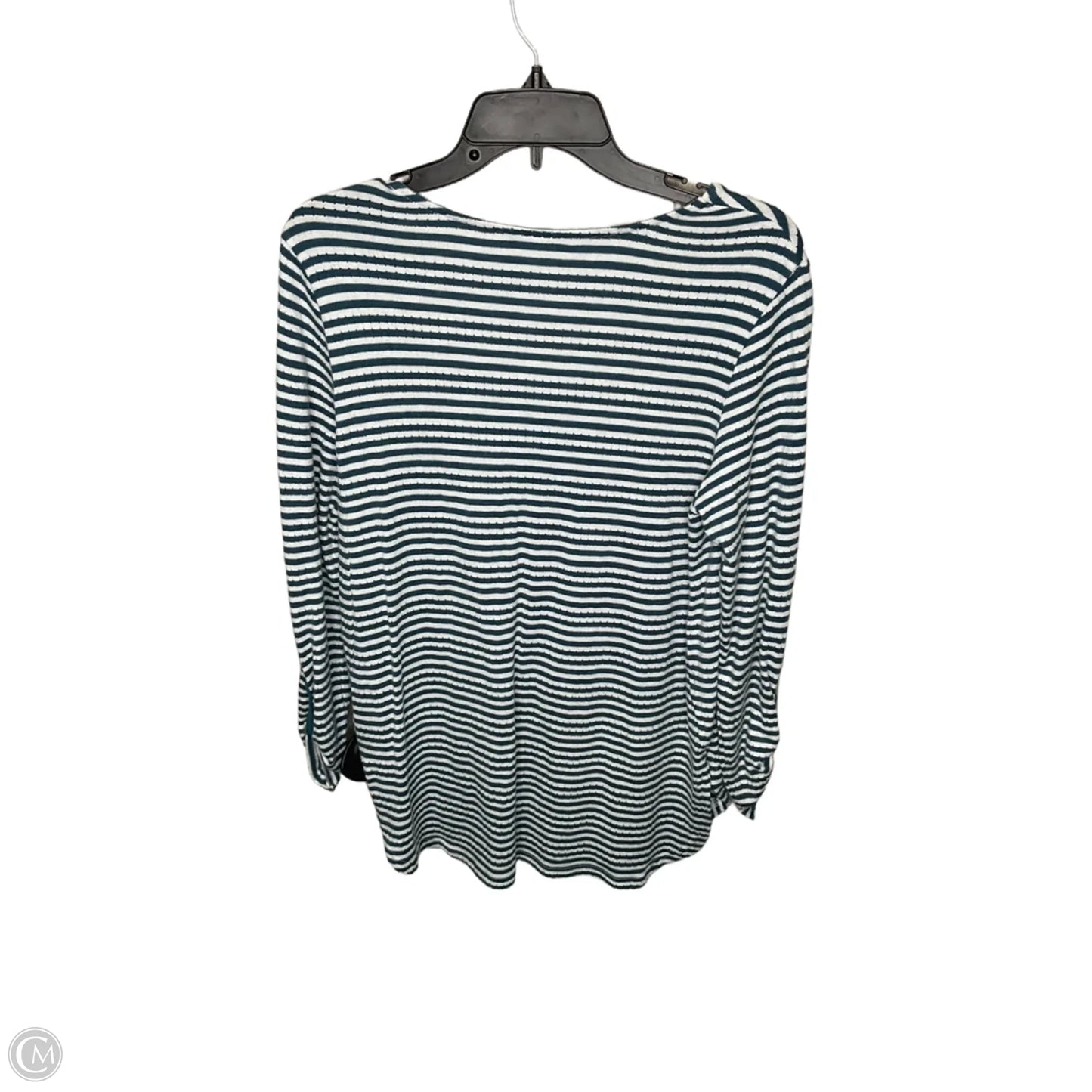 Top Long Sleeve By Anthropologie In Striped Pattern, Size: S