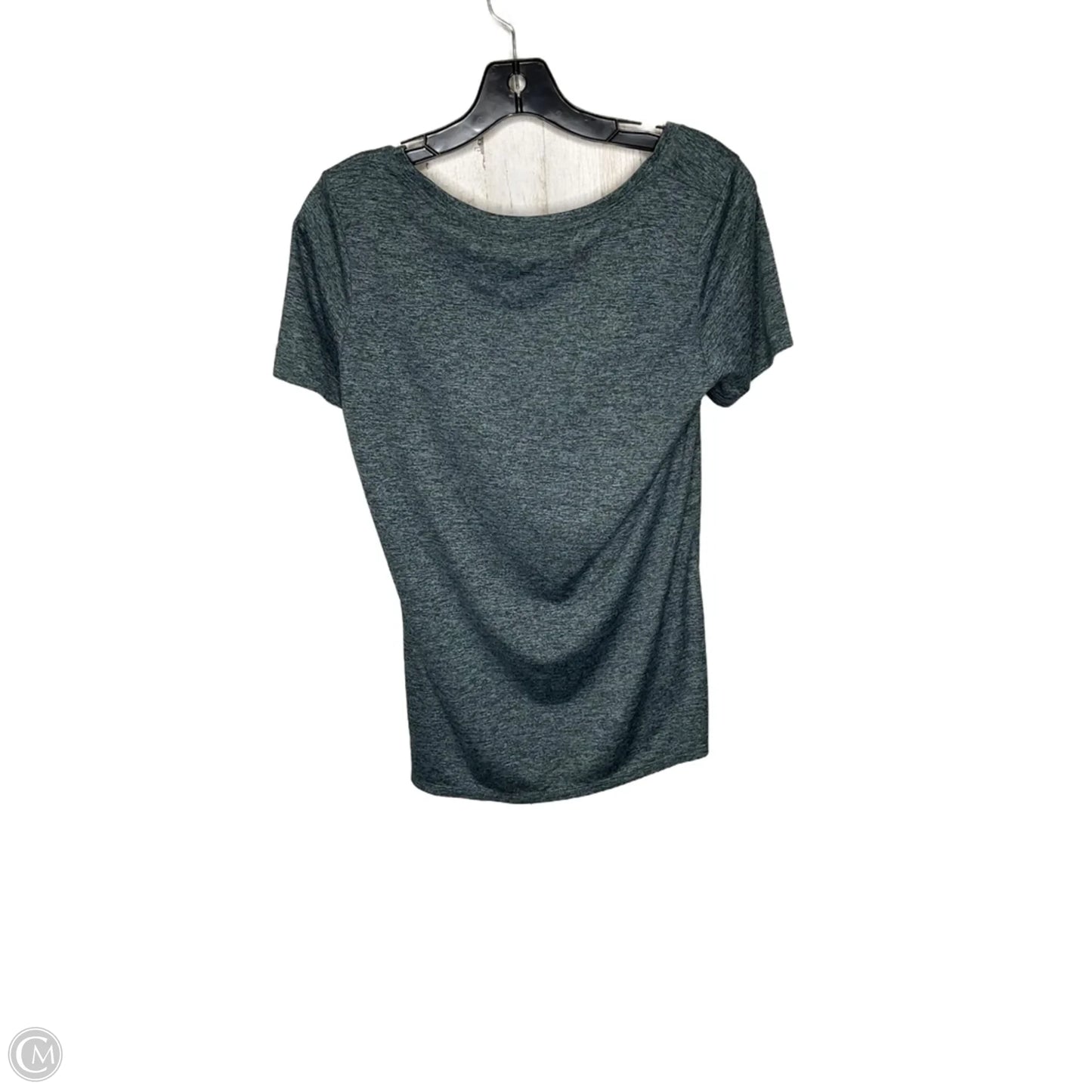 Athletic Top Short Sleeve By Nike In Grey, Size: M