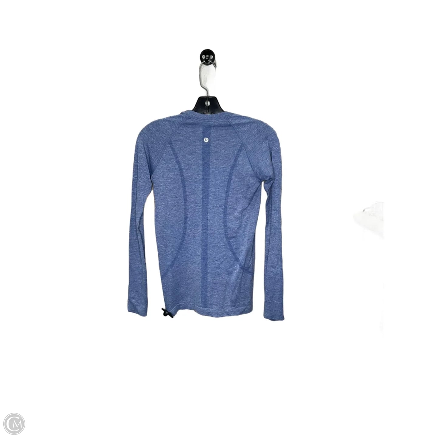 Athletic Top Long Sleeve Crewneck By Lululemon In Blue, Size: 4
