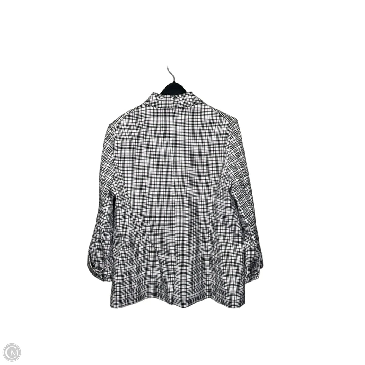 Blazer By Tahari In Plaid Pattern, Size: 10