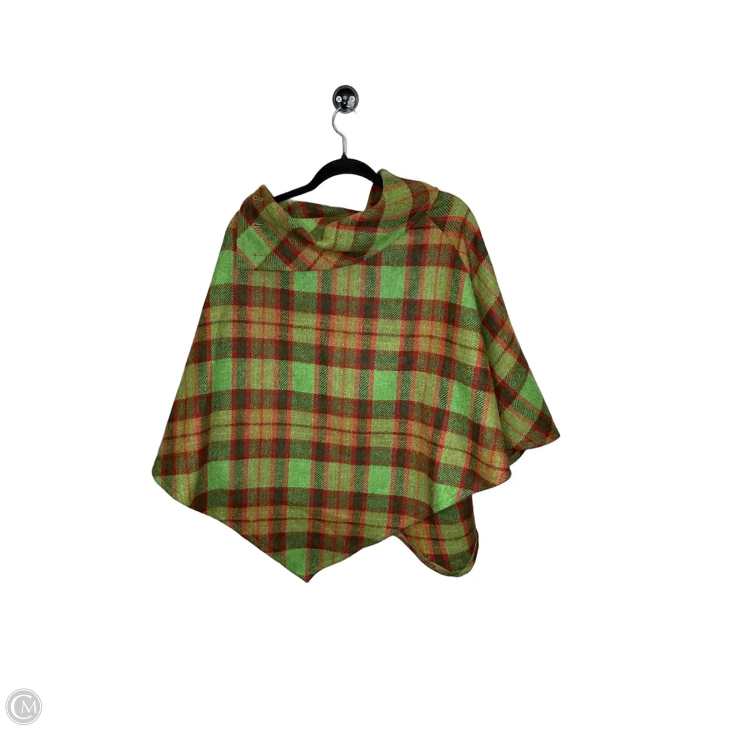 Poncho By Cmc In Plaid Pattern, Size: Osfm
