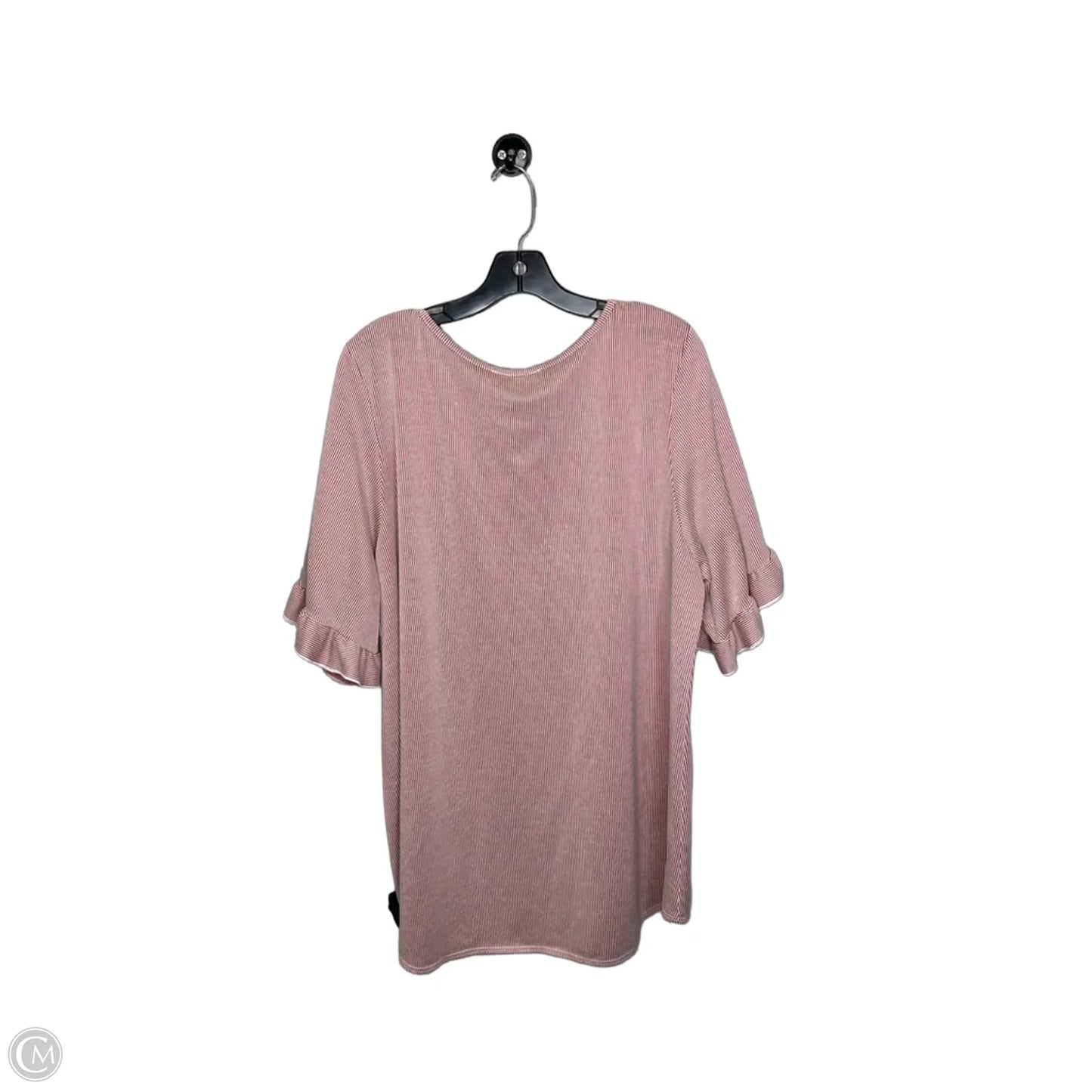 Top Short Sleeve By Clothes Mentor In Striped Pattern, Size: 3x