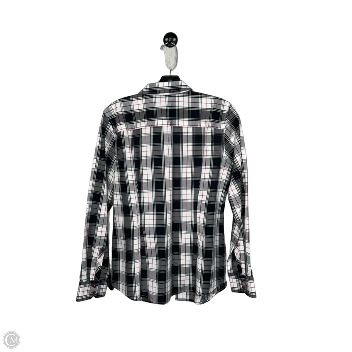 Top Long Sleeve By Talbots In Plaid Pattern, Size: 8