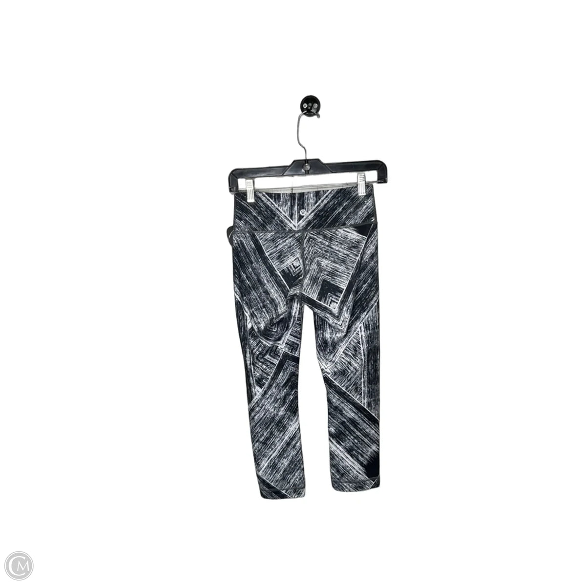 Athletic Leggings Capris By Lululemon In Black & White, Size: 4