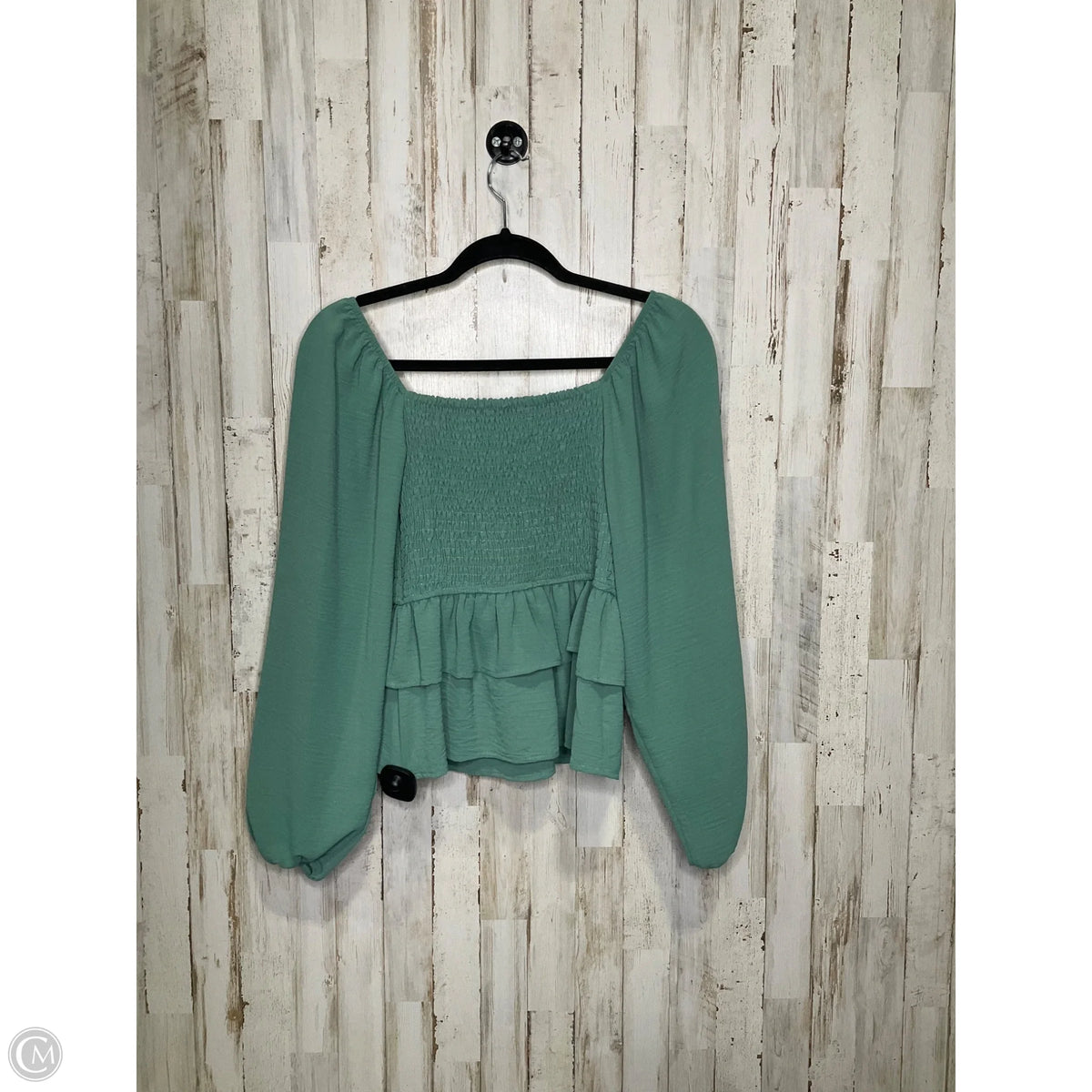 Top Long Sleeve By Altard State In Green, Size: S
