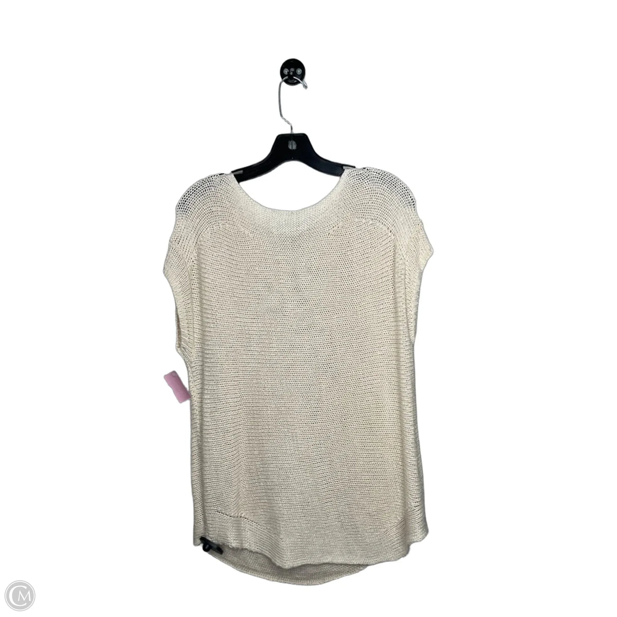 Top Short Sleeve By Talbots In Cream, Size: Mp