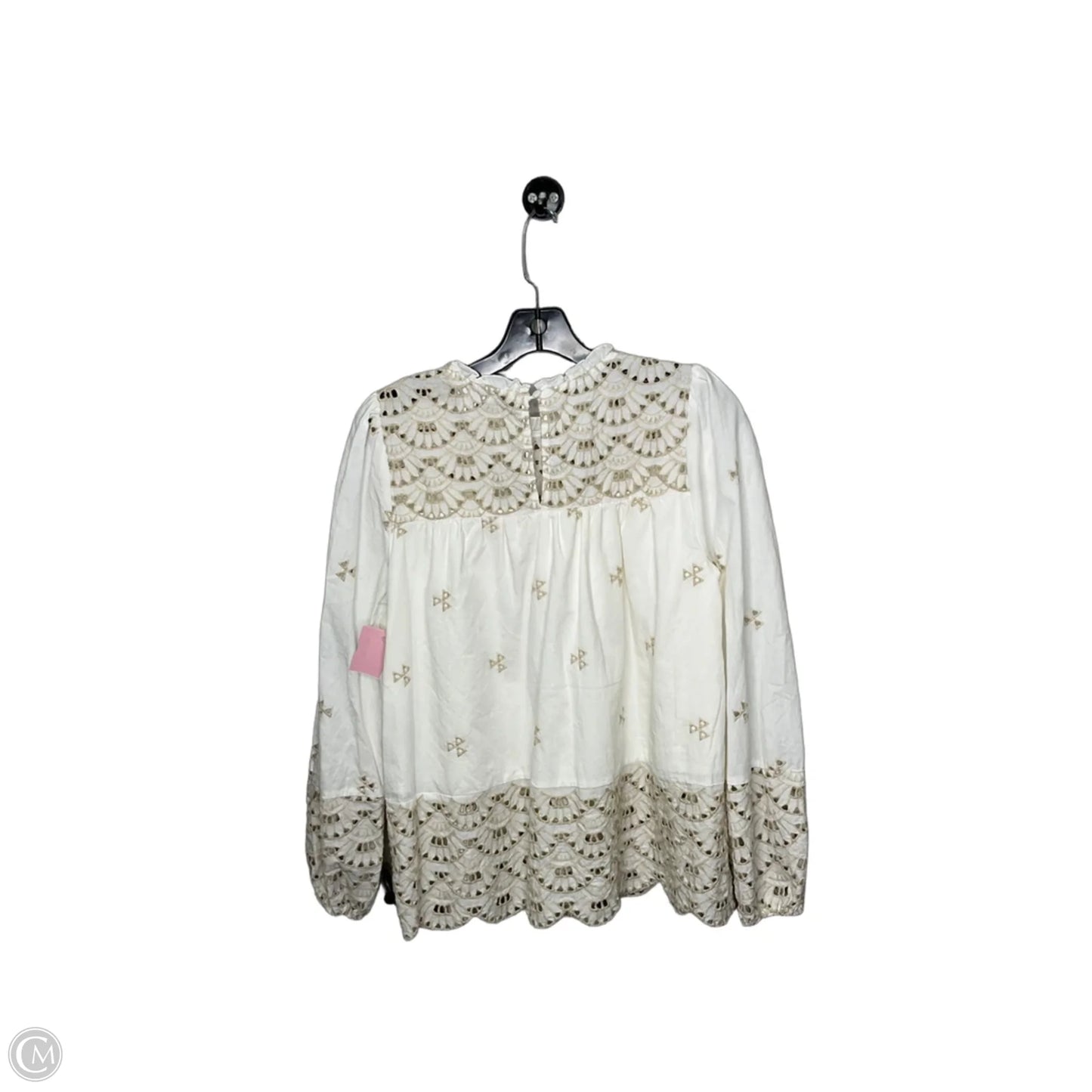 Top Long Sleeve By Time And Tru In White, Size: S