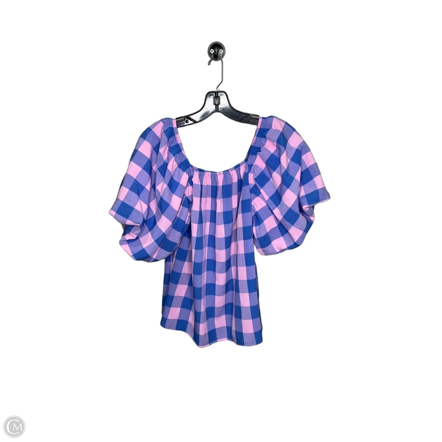 Top Short Sleeve By Entro In Blue & Pink, Size: S