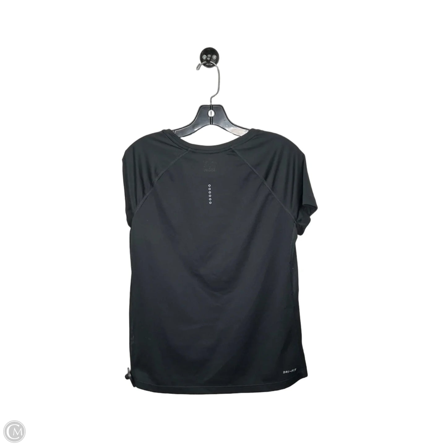 Athletic Top Short Sleeve By Nike In Black, Size: L