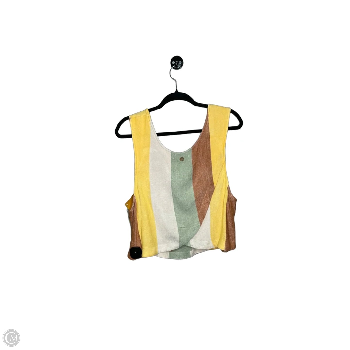 Top Sleeveless By Rip Curl In Striped Pattern, Size: Xl