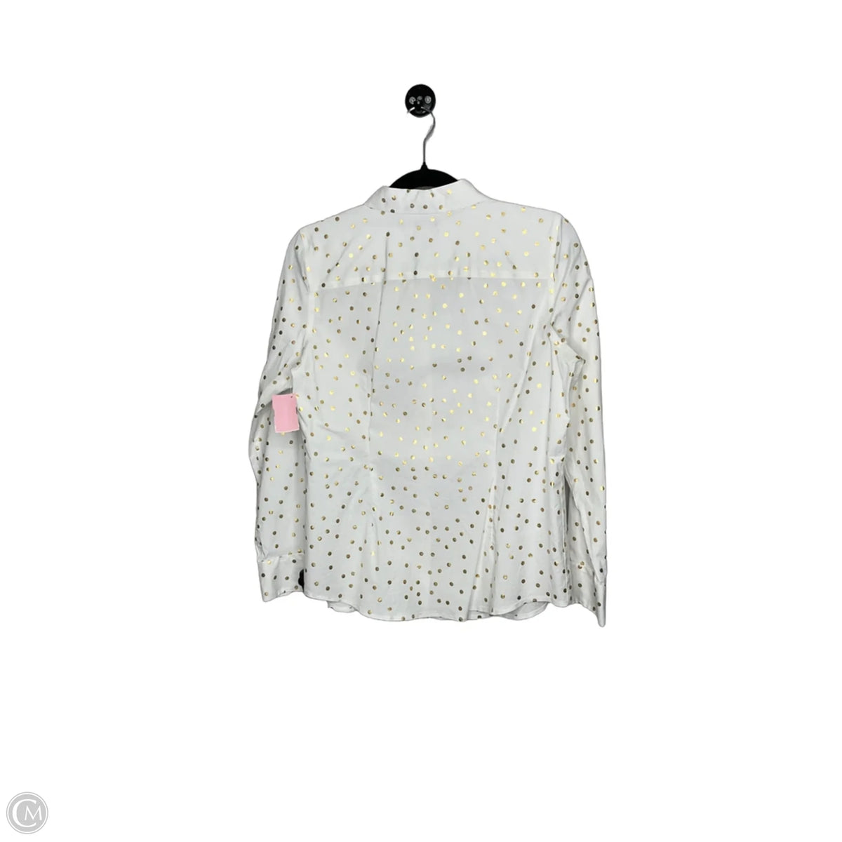 Top Long Sleeve By Talbots In Gold & White, Size: 6