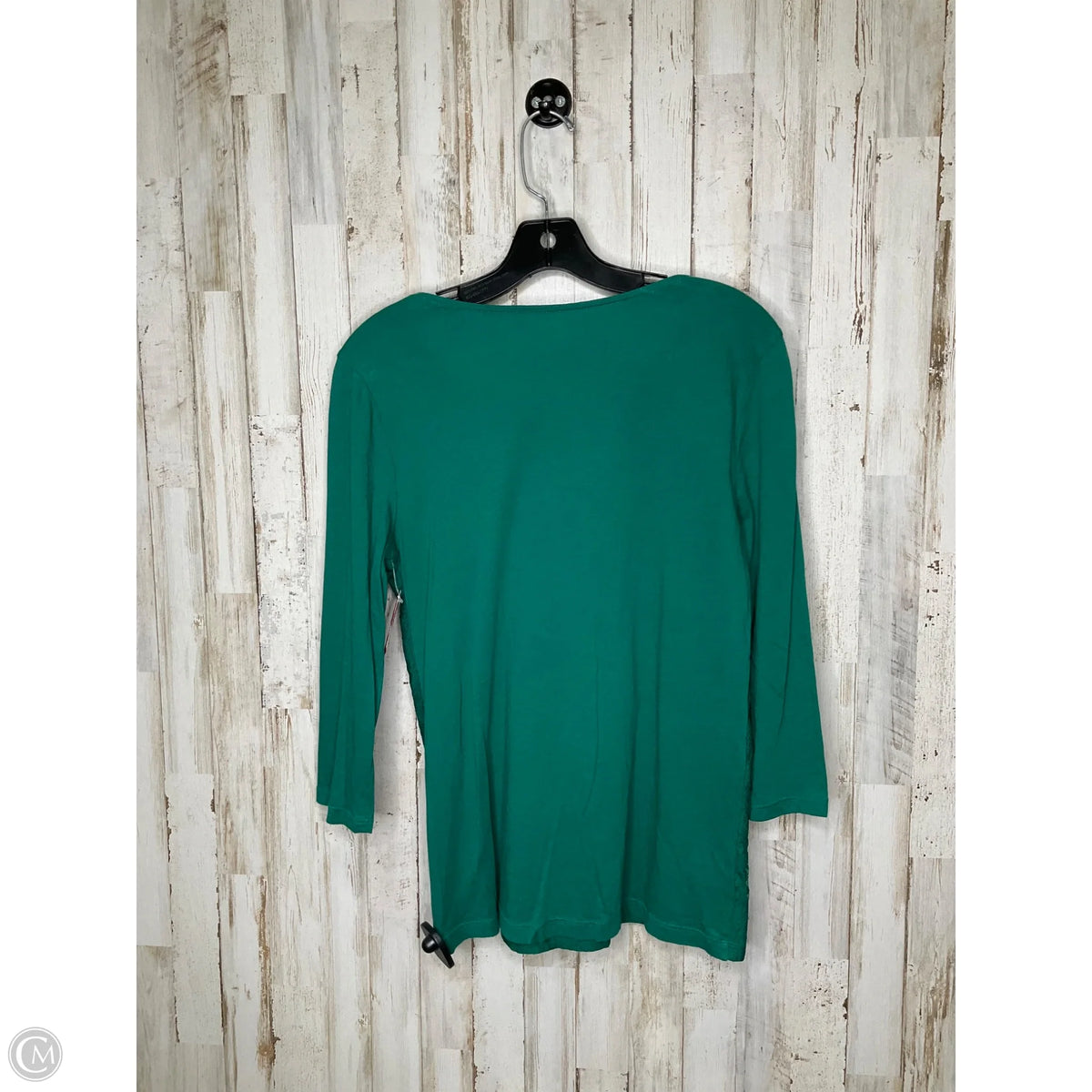 Top 3/4 Sleeve By Loft In Green, Size: M