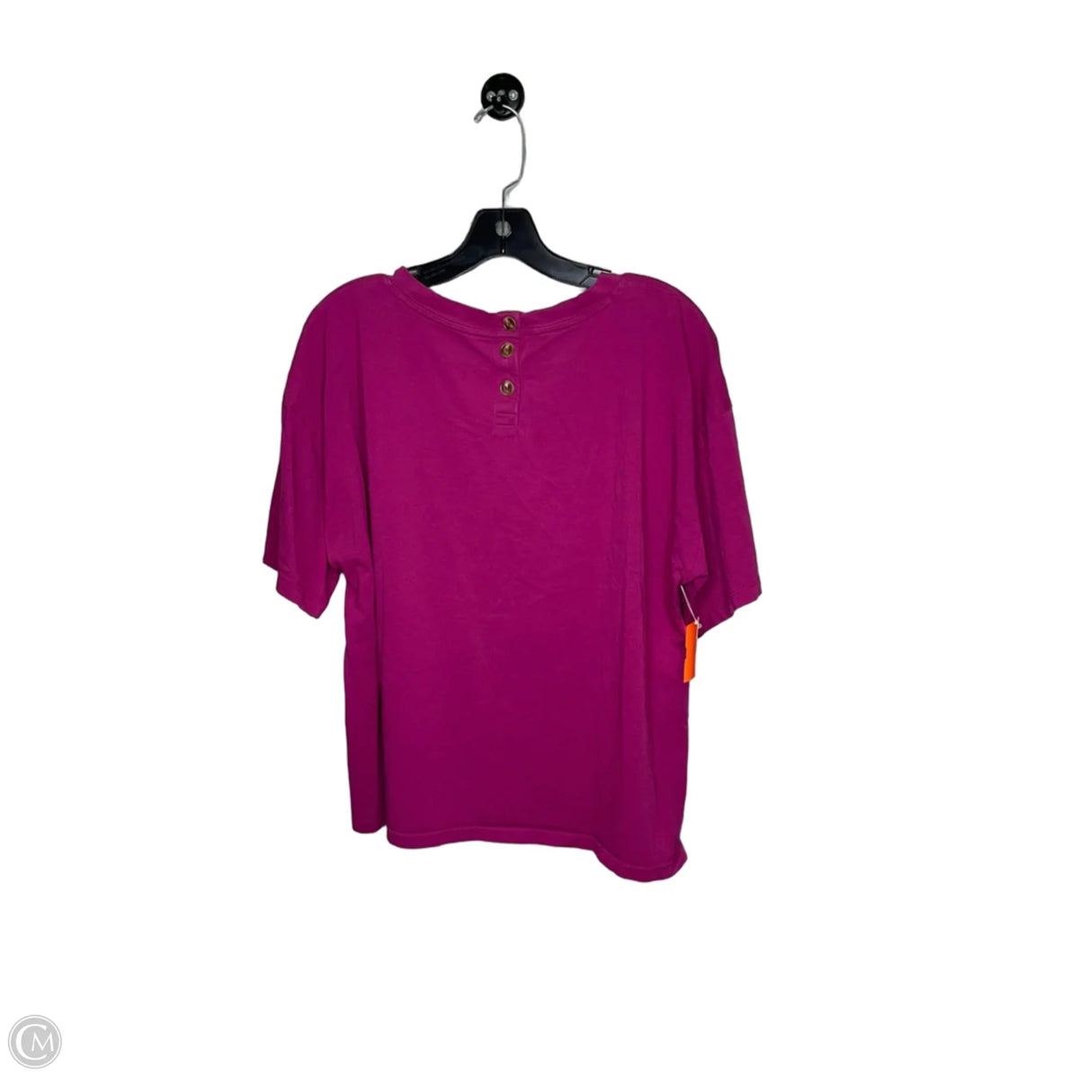 Top Short Sleeve By Talbots In Pink, Size: Xl