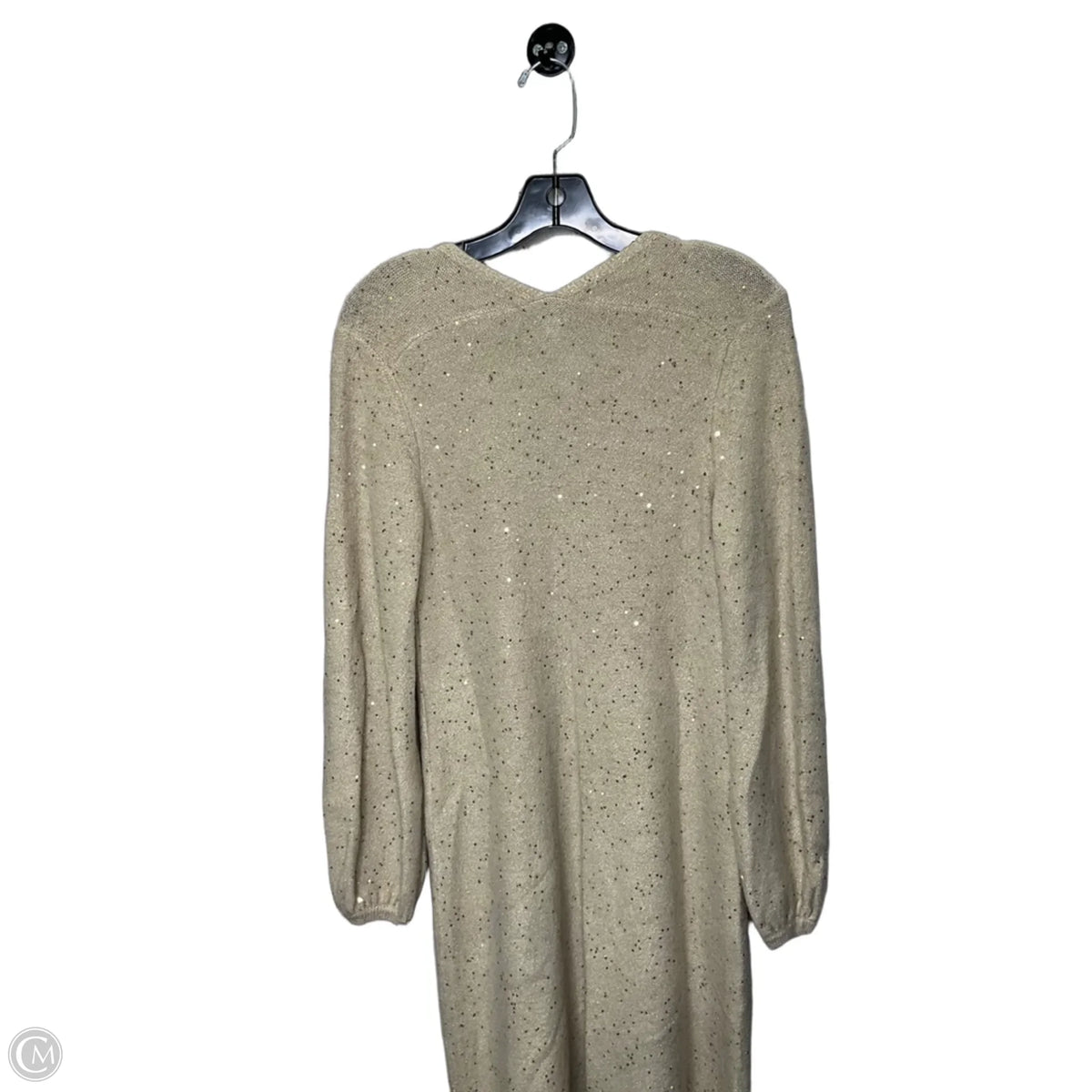 Dress Party Midi By Loft In Gold & Tan, Size: Xs