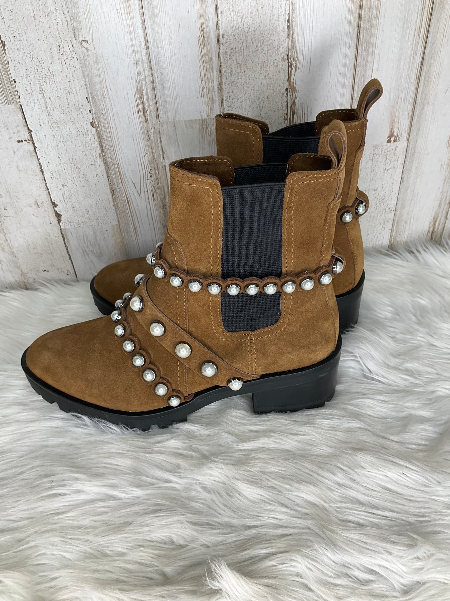 Boots Ankle Heels By Karl Lagerfeld Size: 7