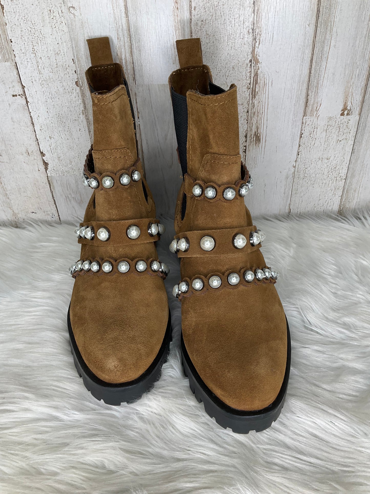 Boots Ankle Heels By Karl Lagerfeld Size: 7