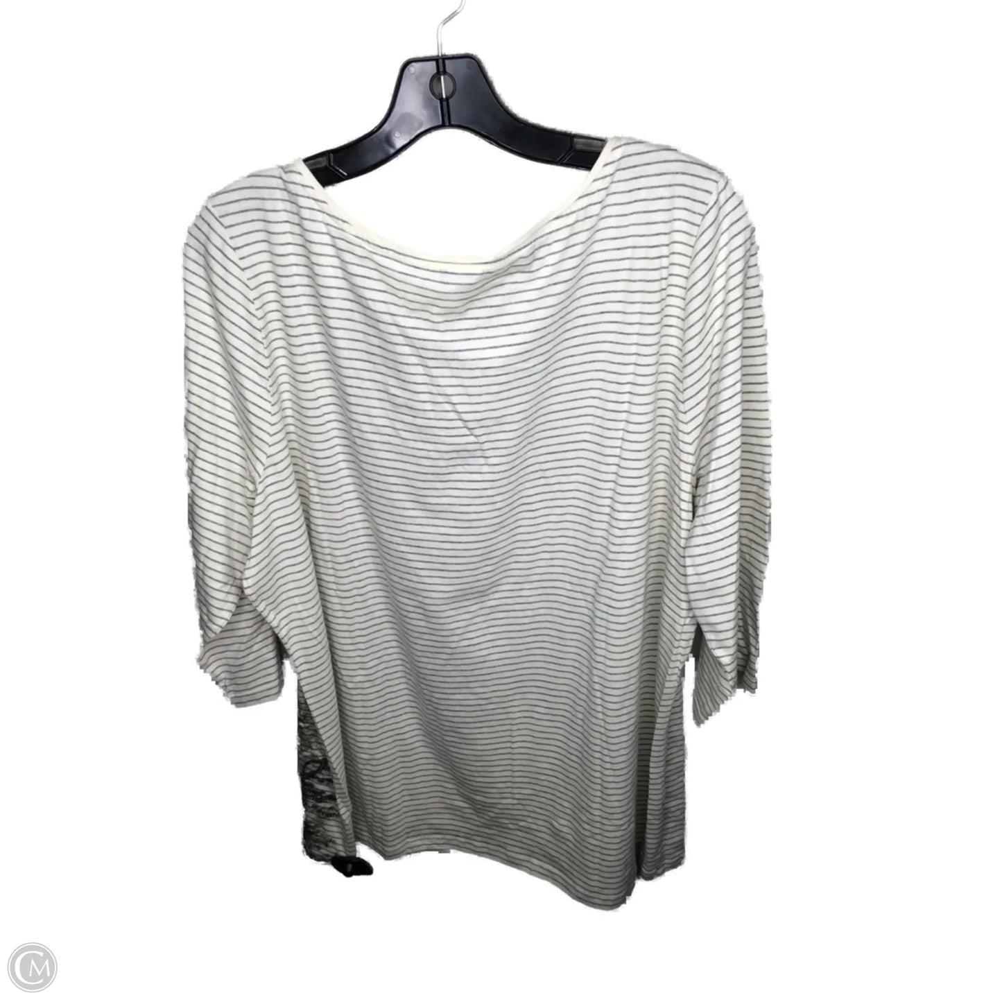 Top Long Sleeve By Talbots In Cream, Size: 3x
