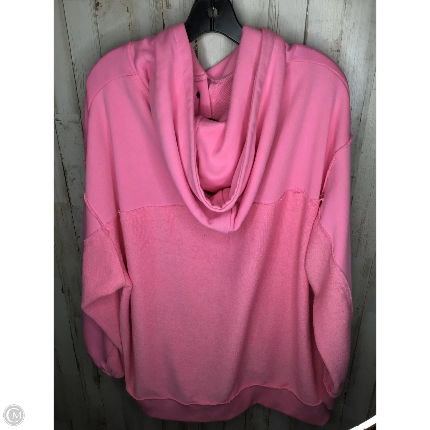 Sweatshirt Hoodie By Clothes Mentor In Pink, Size: Xl