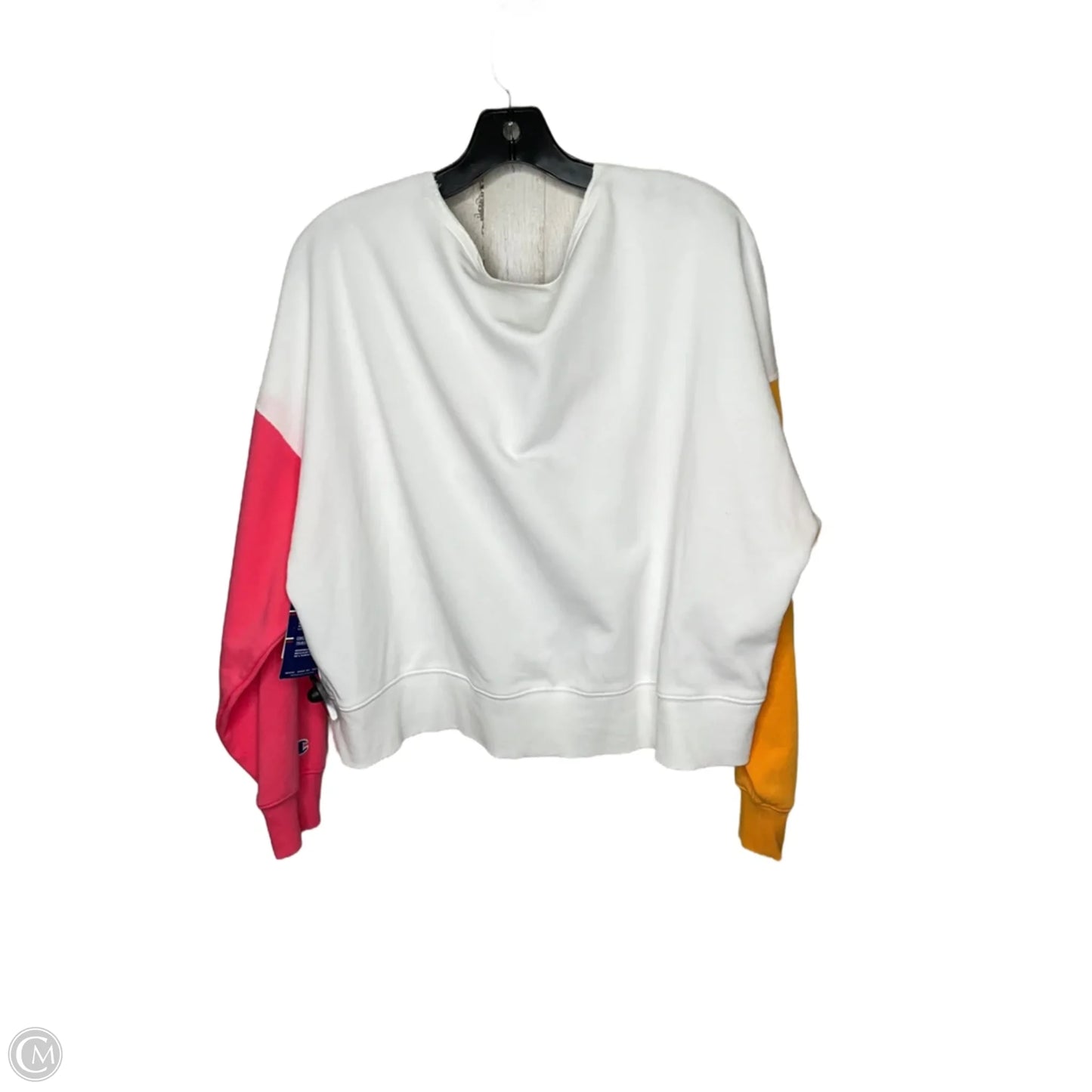 Sweatshirt Crewneck By Champion In White, Size: L