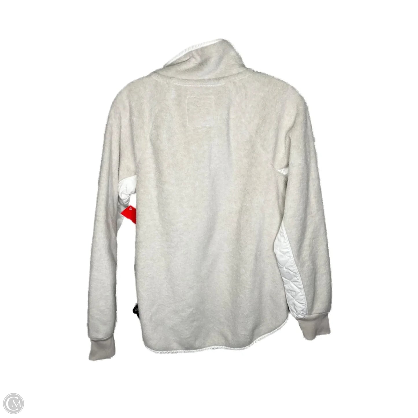 Athletic Top Long Sleeve Collar By Abercrombie And Fitch In Cream, Size: S
