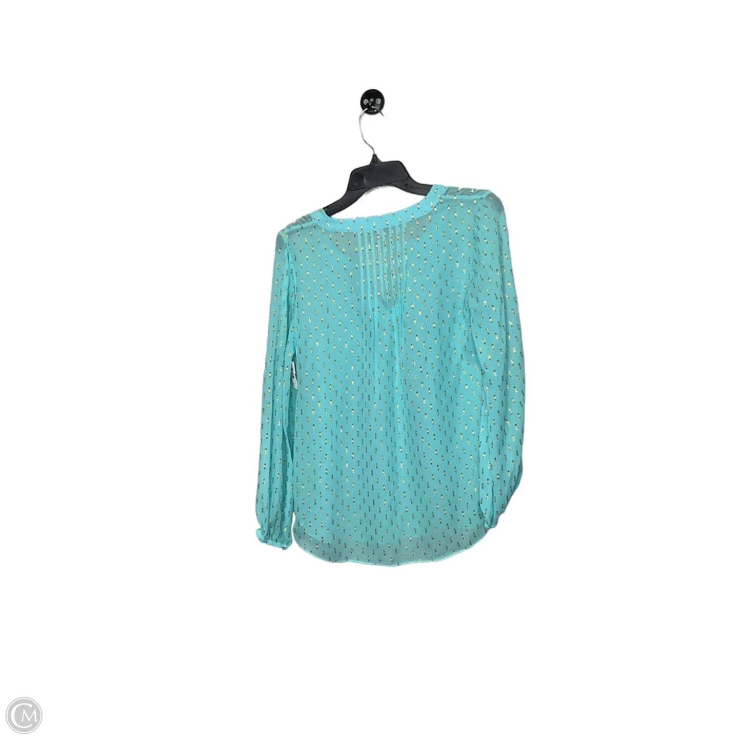 Top Long Sleeve Designer By Lilly Pulitzer In Aqua, Size: S