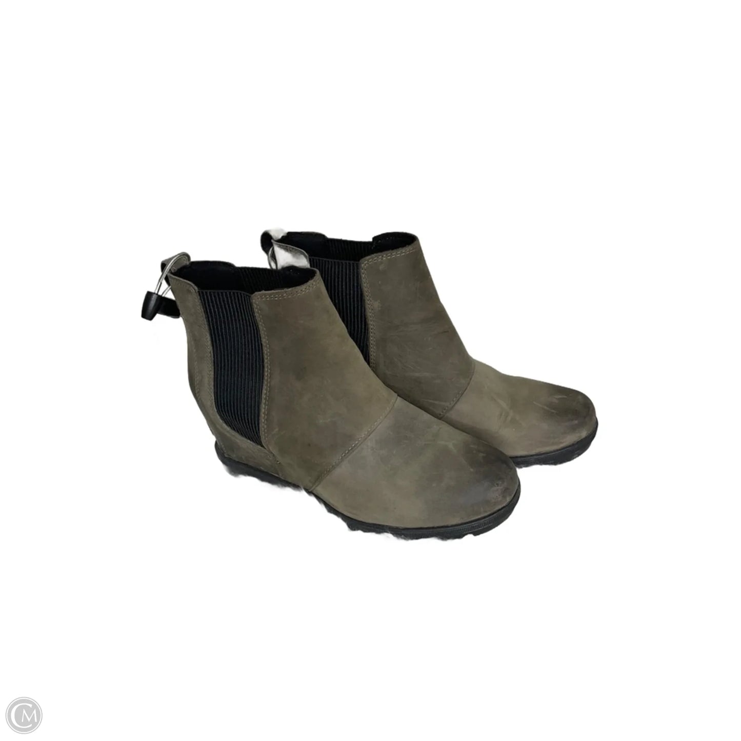 Boots Ankle Heels By Sorel In Grey, Size: 10.5