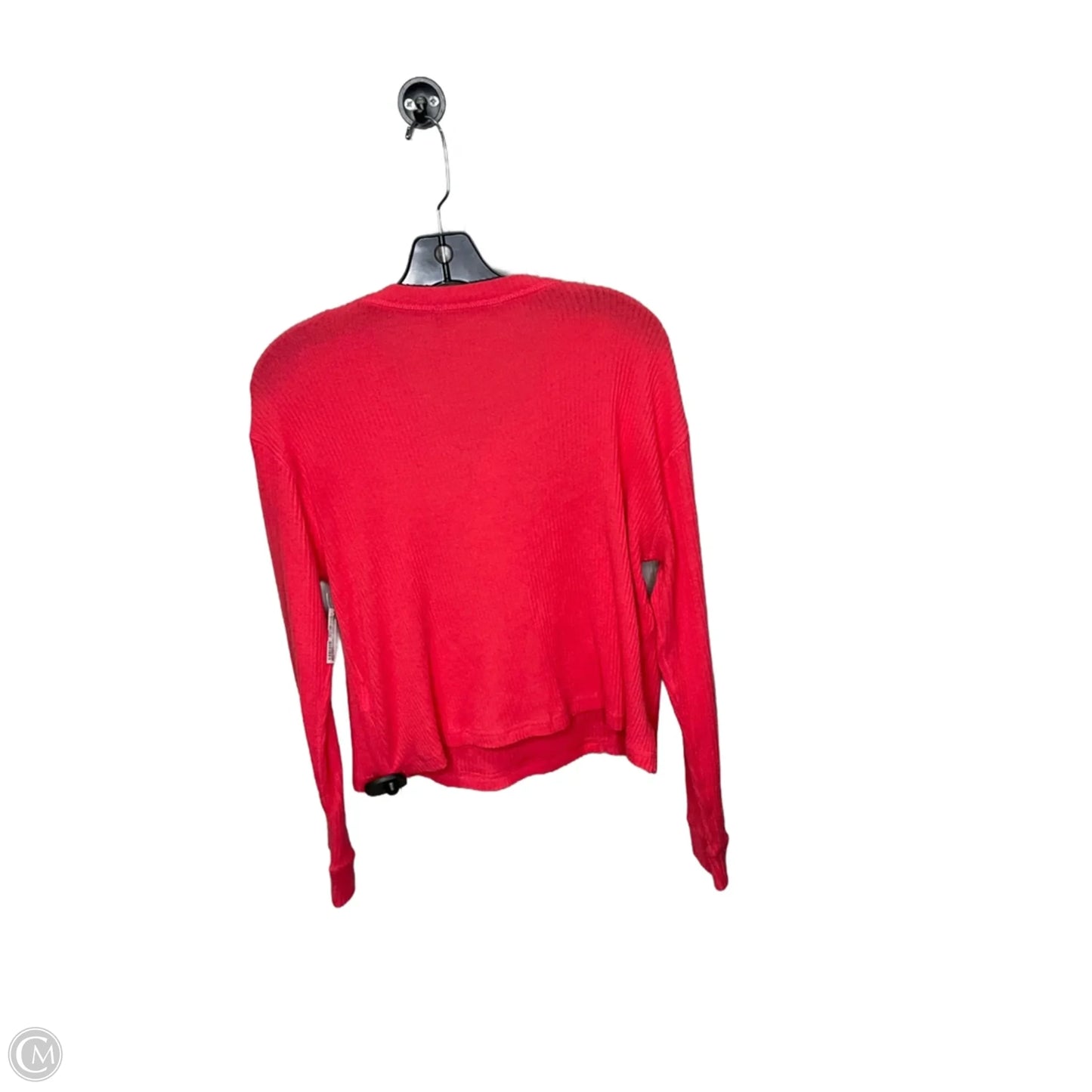Top Long Sleeve By Abercrombie And Fitch In Coral, Size: S