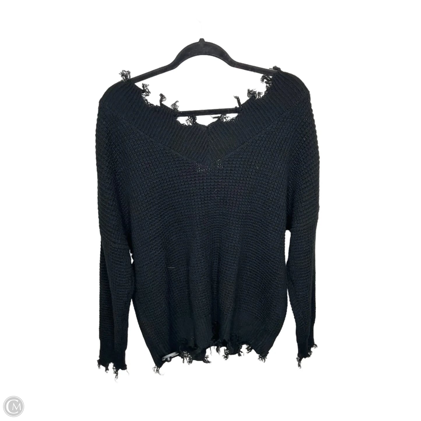 Sweater By Zenana In Black, Size: M