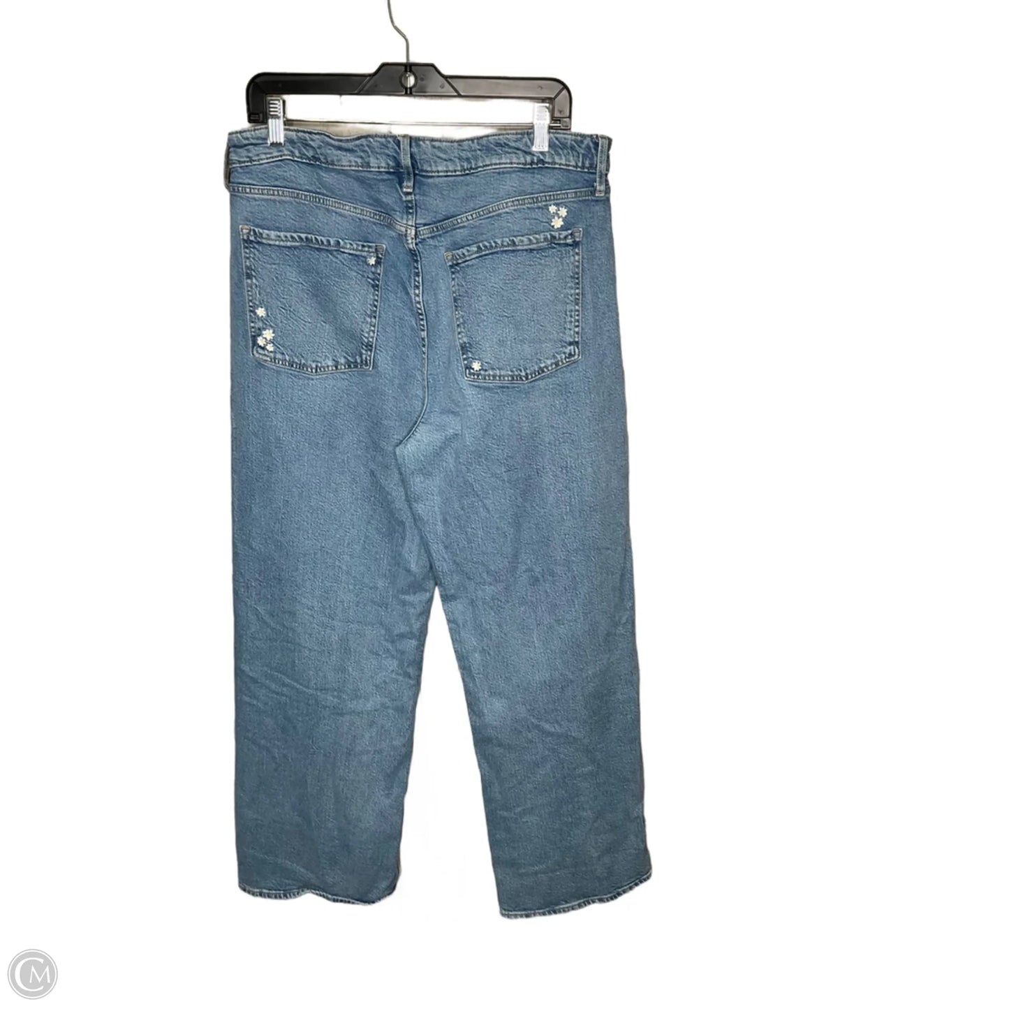 Jeans Wide Leg By Old Navy In Blue Denim, Size: 14