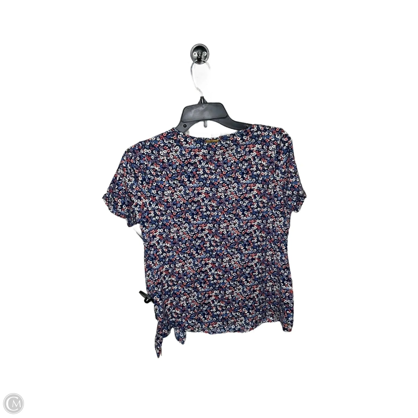 Top Short Sleeve Designer By Michael Kors In Floral Print, Size: Xs