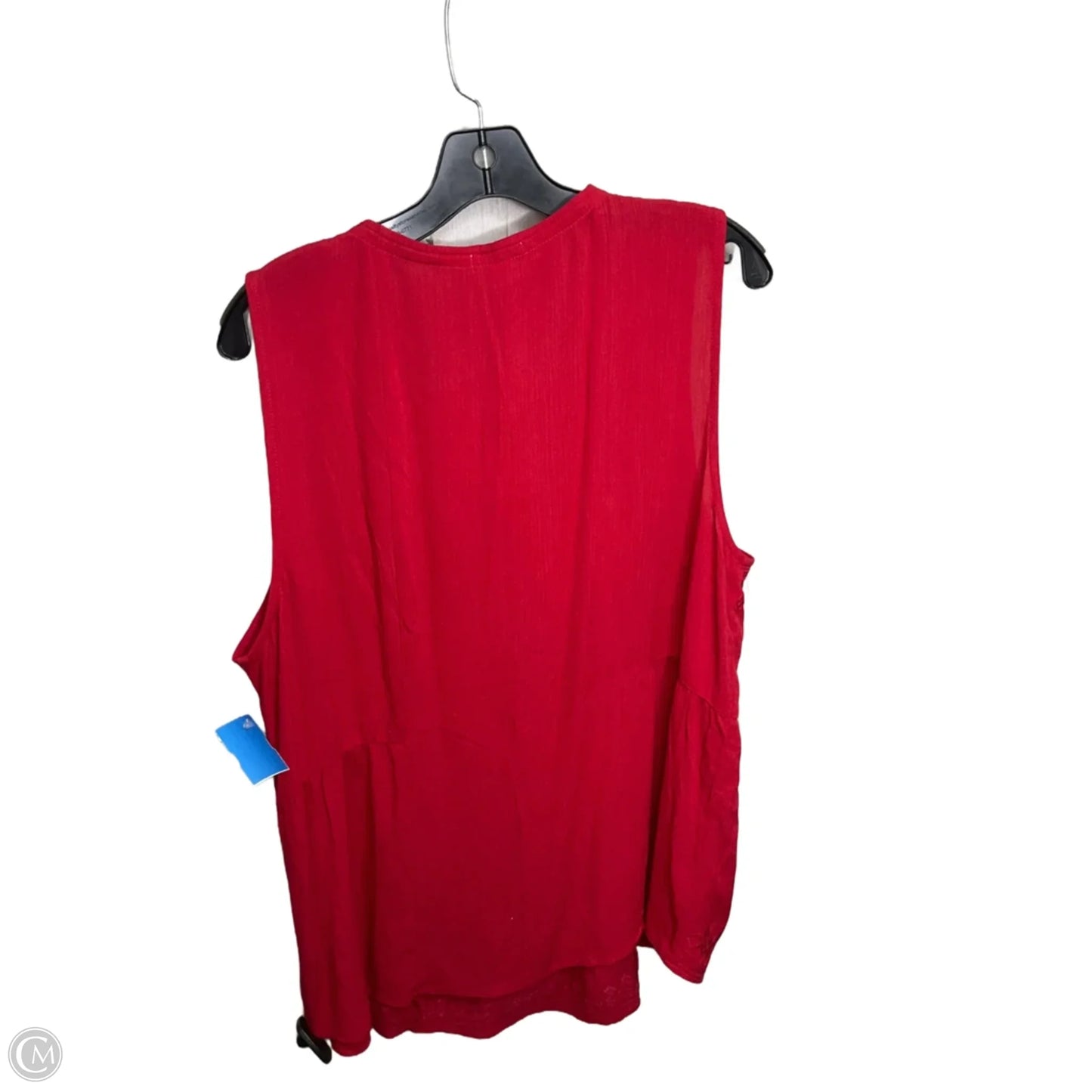Top Sleeveless By Mason & Belle In Red, Size: Xxl