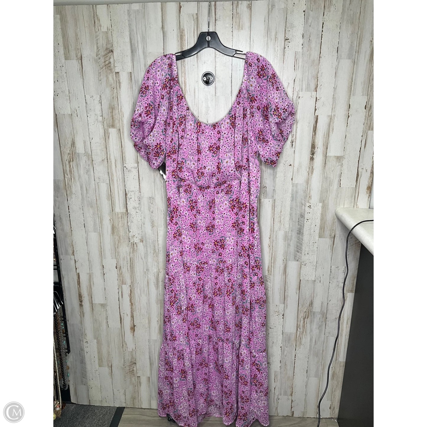 Dress Casual Midi By Draper James In Purple, Size: Xxl