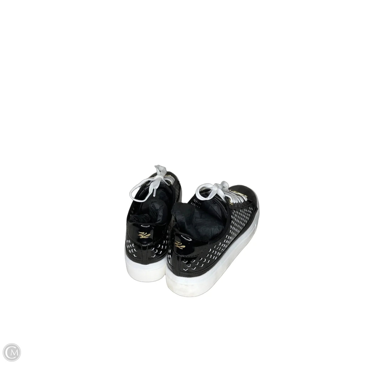 Shoes Designer By Karl Lagerfeld In Black, Size: 9