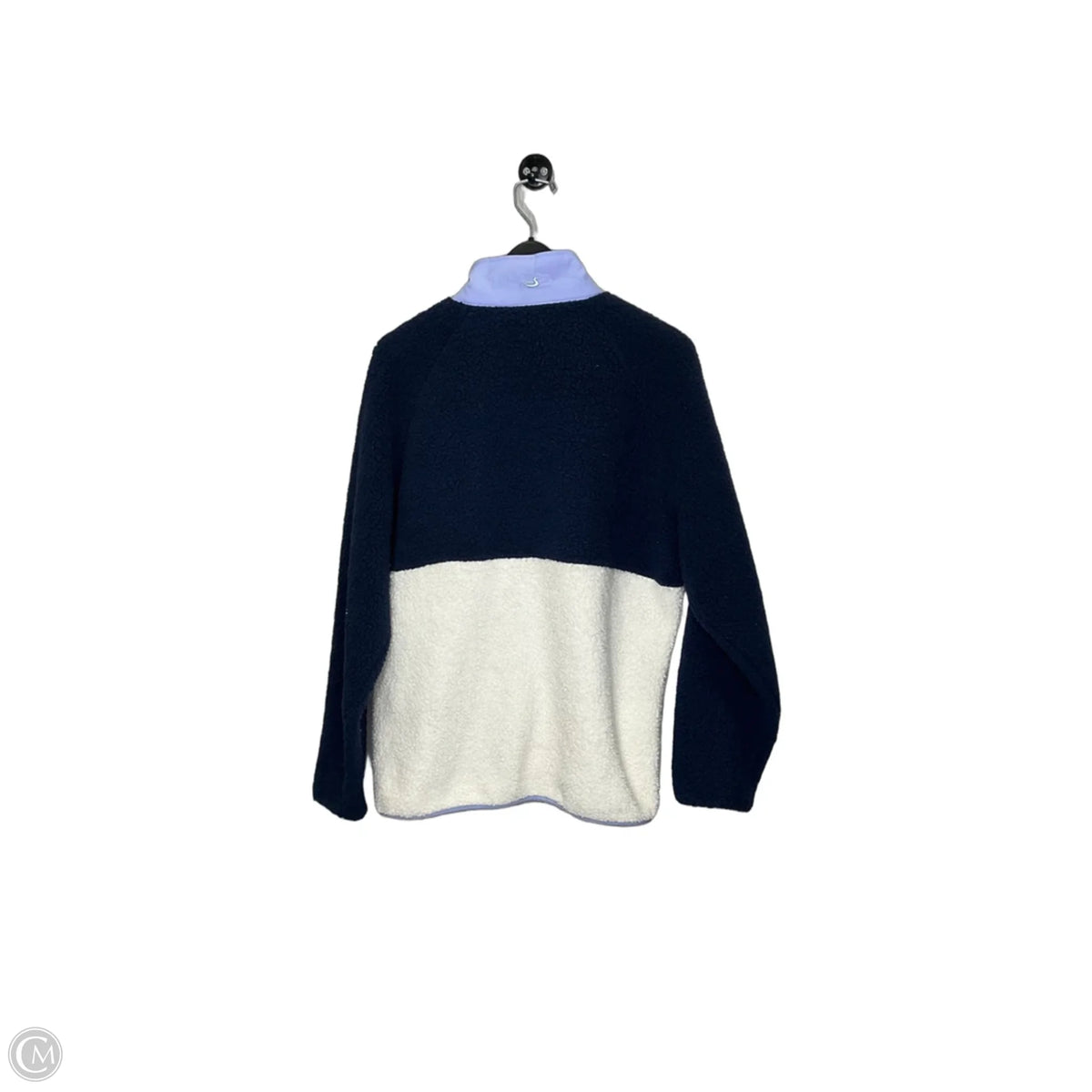 Jacket Faux Fur & Sherpa By Clothes Mentor In Blue, Size: L
