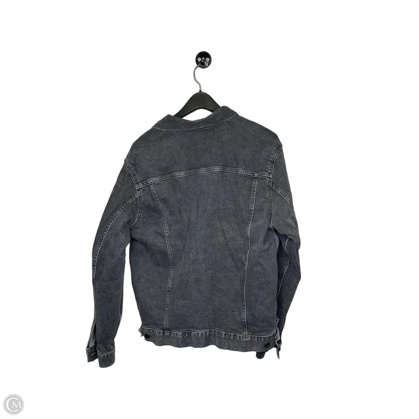 Jacket Denim By Gap In Grey Denim, Size: M