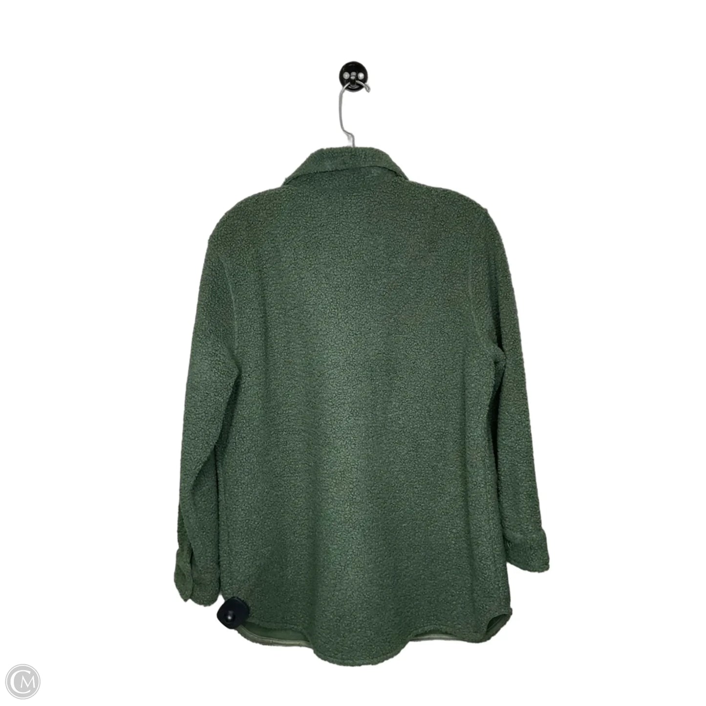 Jacket Shirt By Clothes Mentor In Green, Size: S