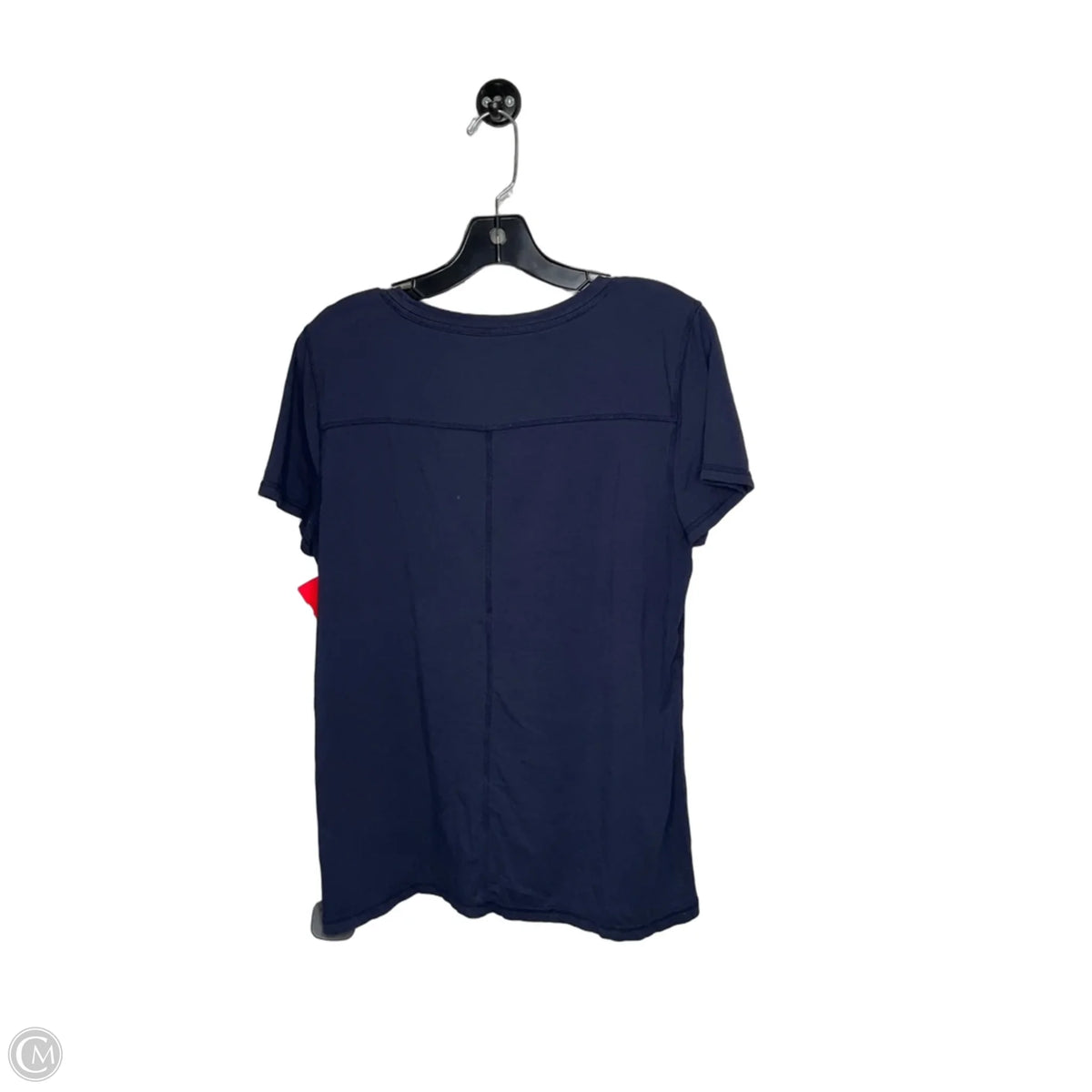 Top Short Sleeve Basic By Talbots In Navy, Size: L