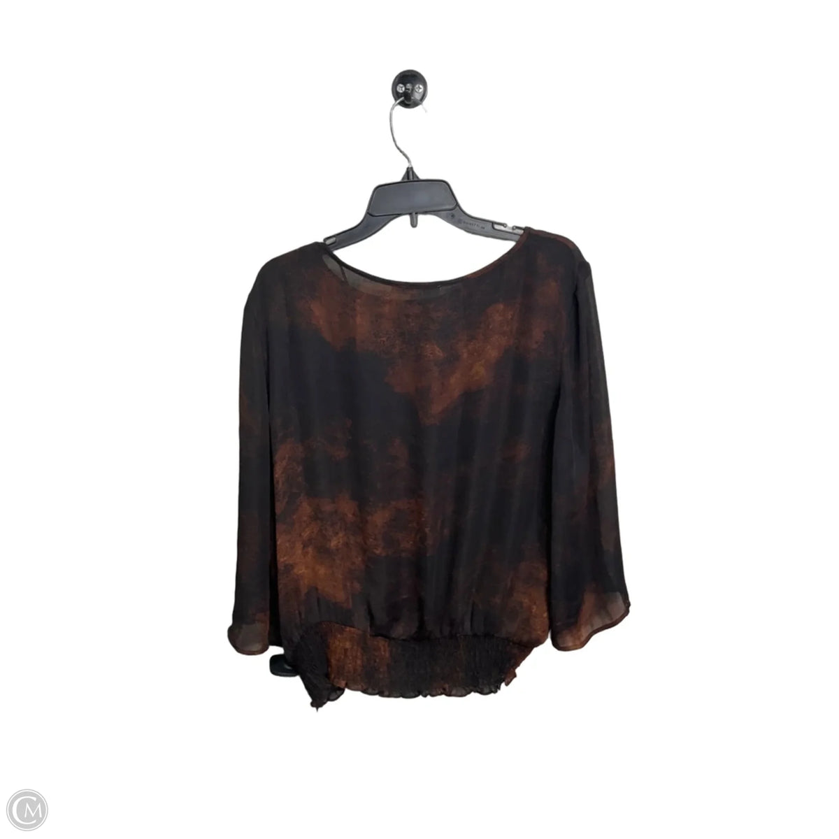 Top Short Sleeve By Michael By Michael Kors In Black & Brown, Size: Xl