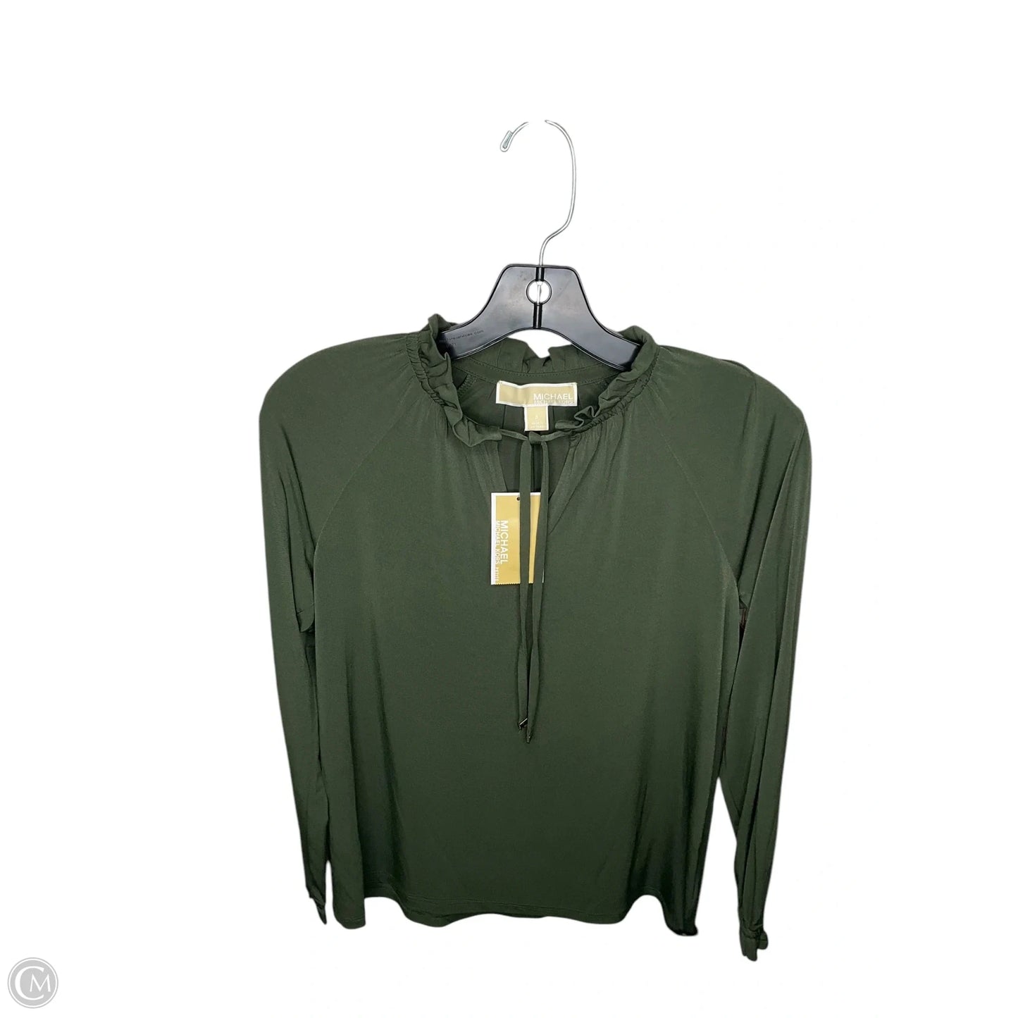 Top Long Sleeve By Michael By Michael Kors In Green, Size: S