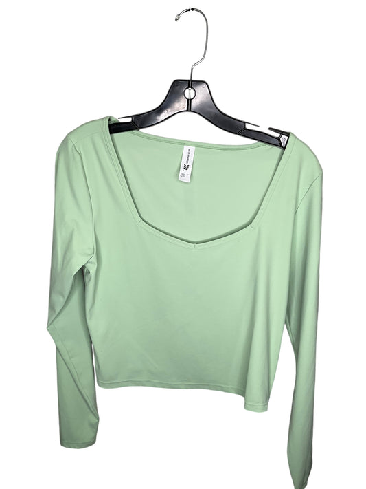 Athletic Top Long Sleeve Crewneck By All In Motion In Green, Size: L