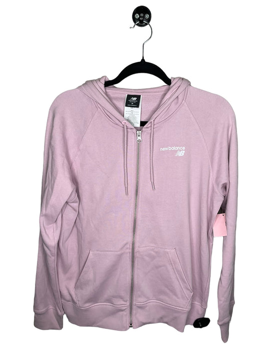 Athletic Jacket By New Balance In Pink, Size: M