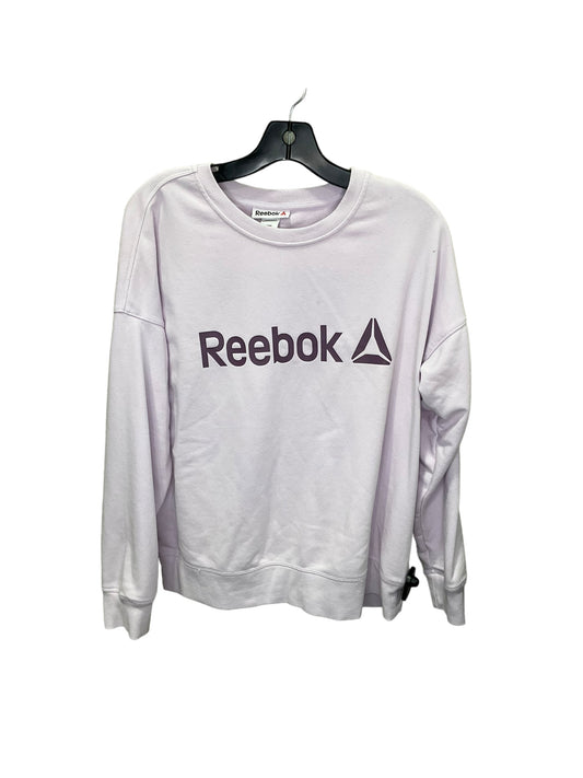 Athletic Sweatshirt Crewneck By Reebok In Purple, Size: M