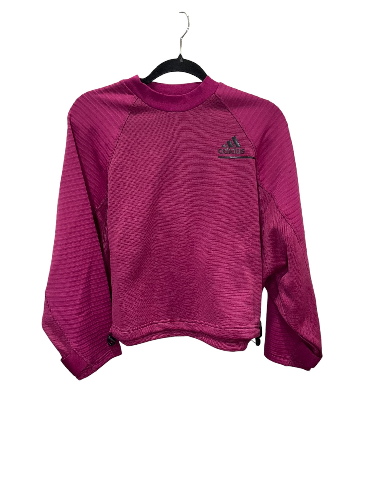 Athletic Sweatshirt Crewneck By Adidas In Purple, Size: S