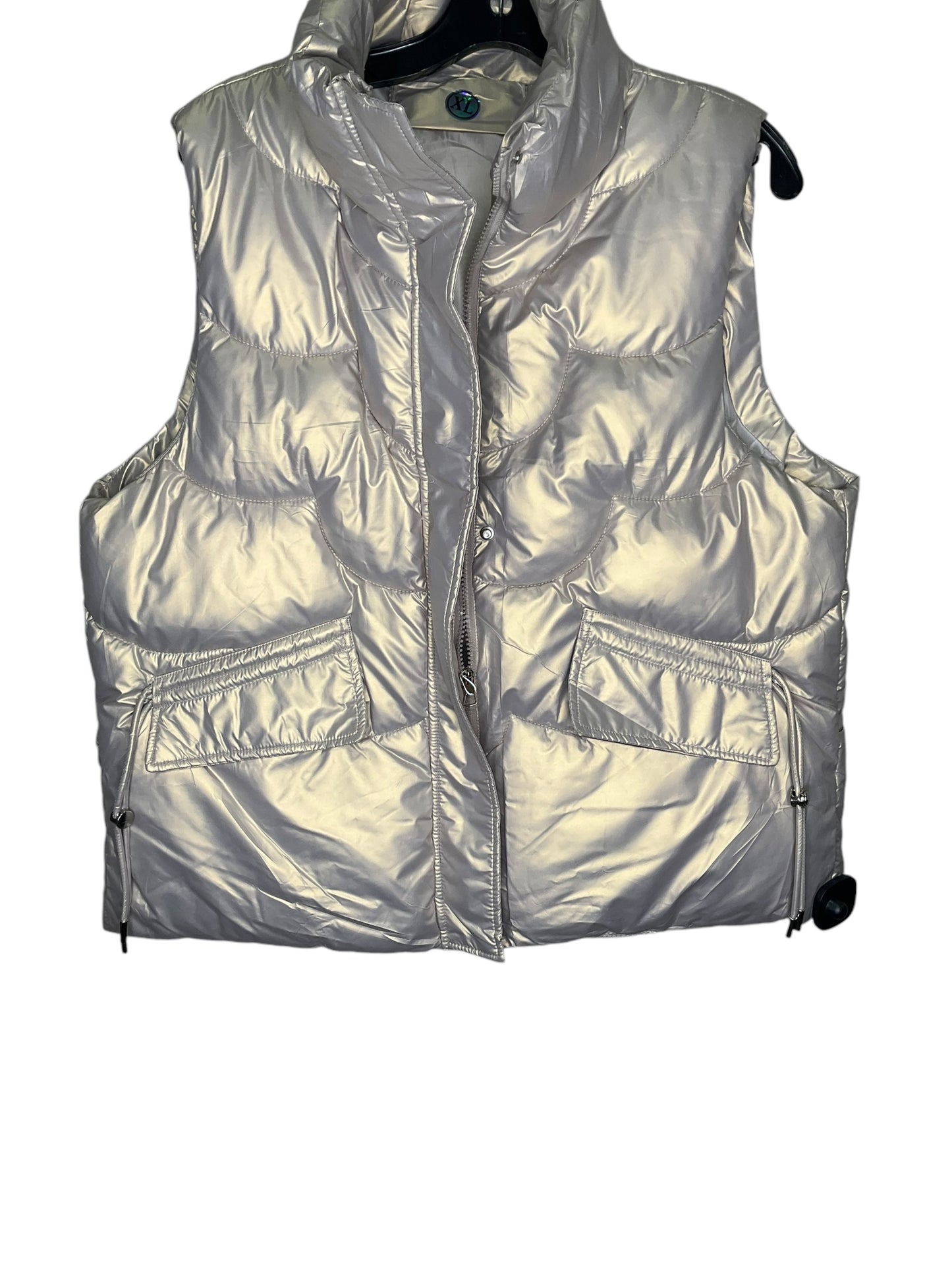 Vest Puffer & Quilted By Clothes Mentor In Gold, Size: Xl