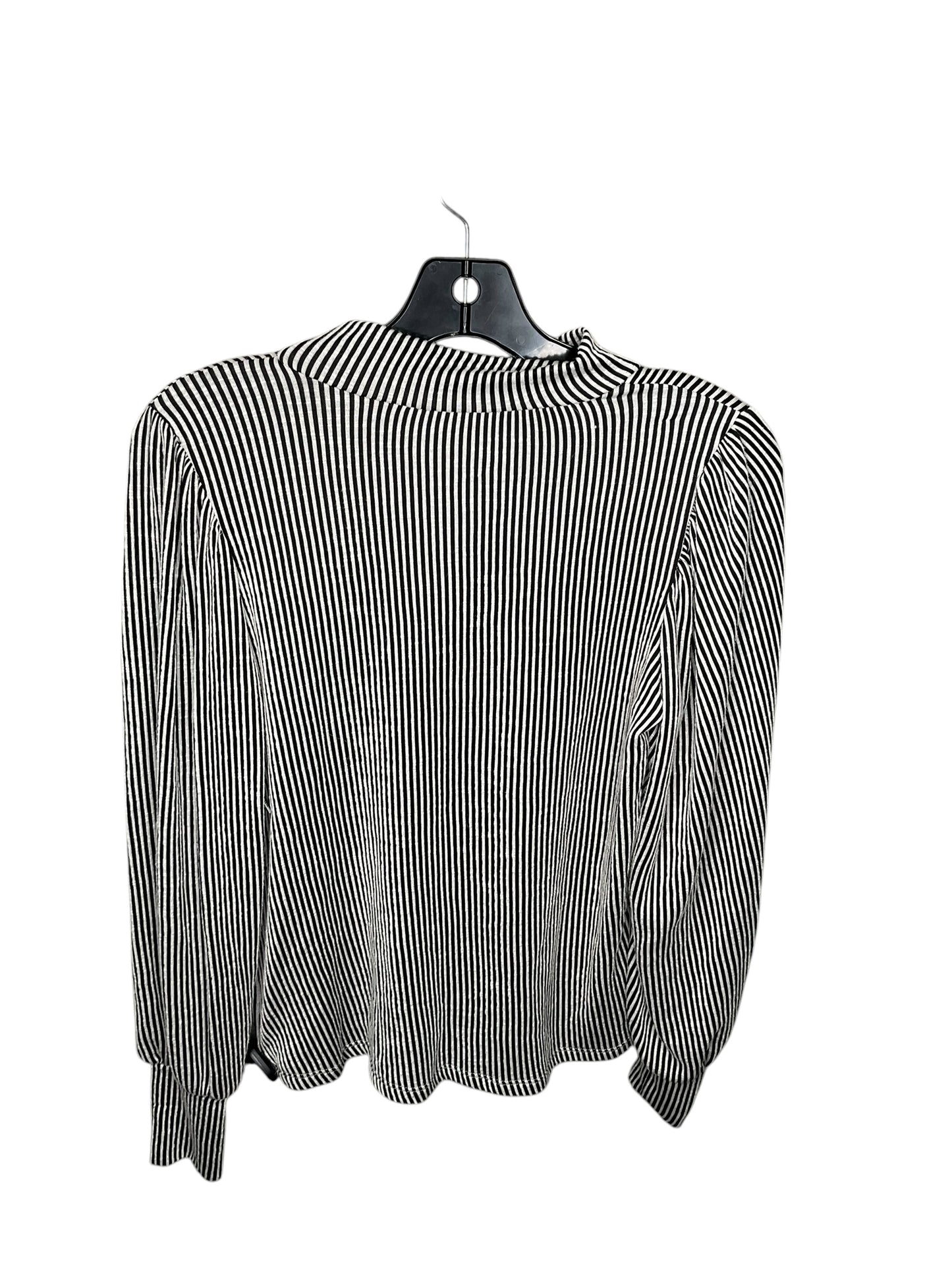 Top Long Sleeve By Zenana Outfitters In Striped Pattern, Size: S