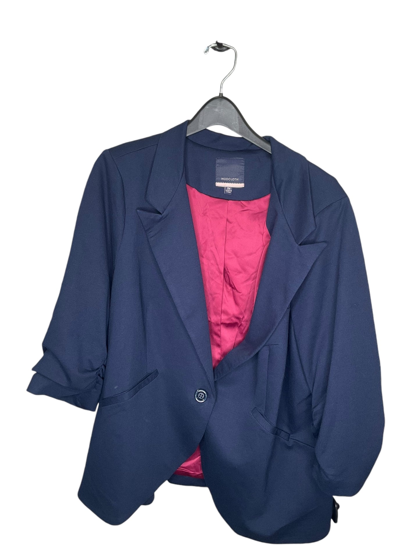 Blazer By Modcloth In Navy, Size: 3x