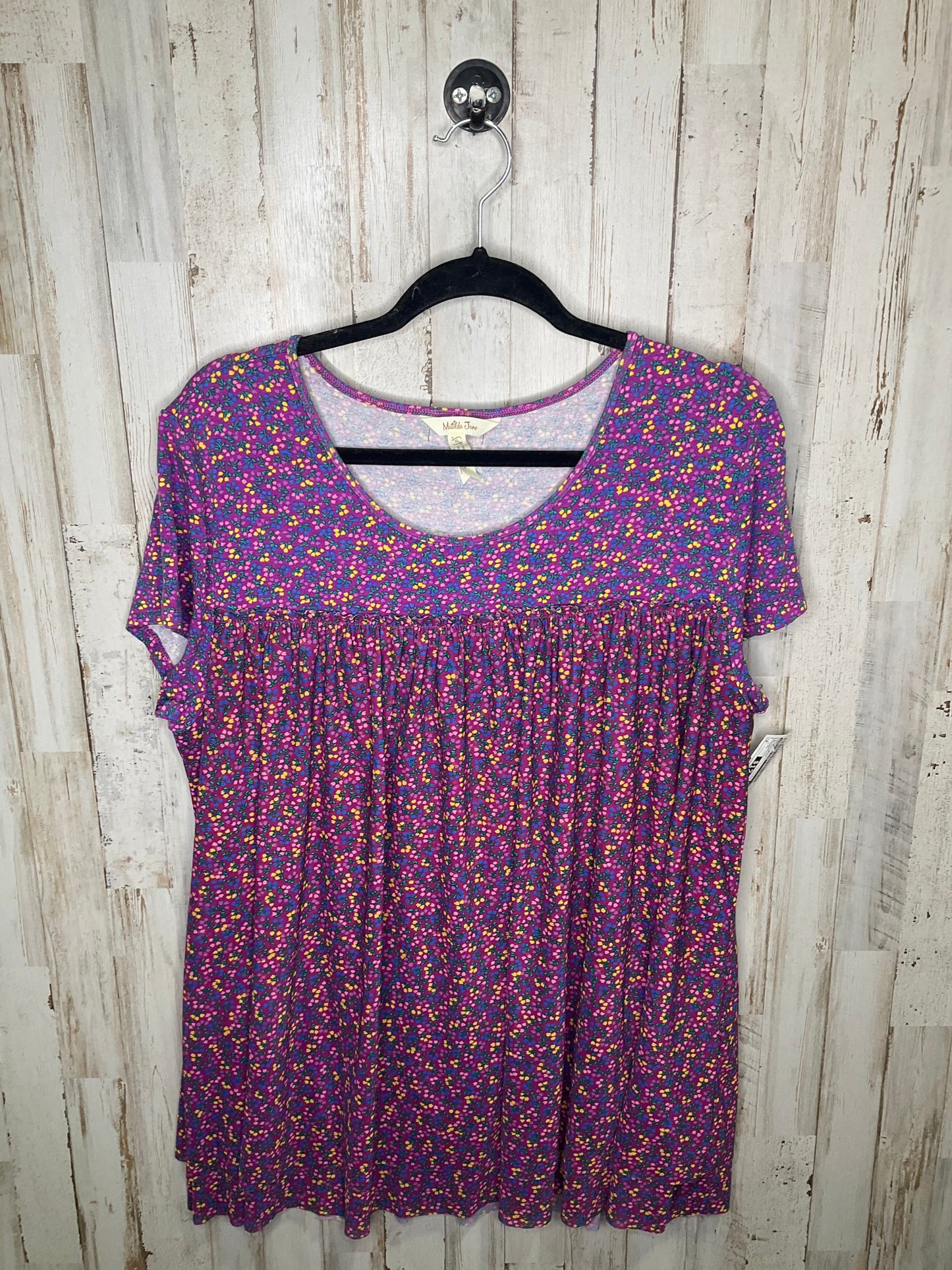 Floral Print Top Short Sleeve Matilda Jane, Size Xl