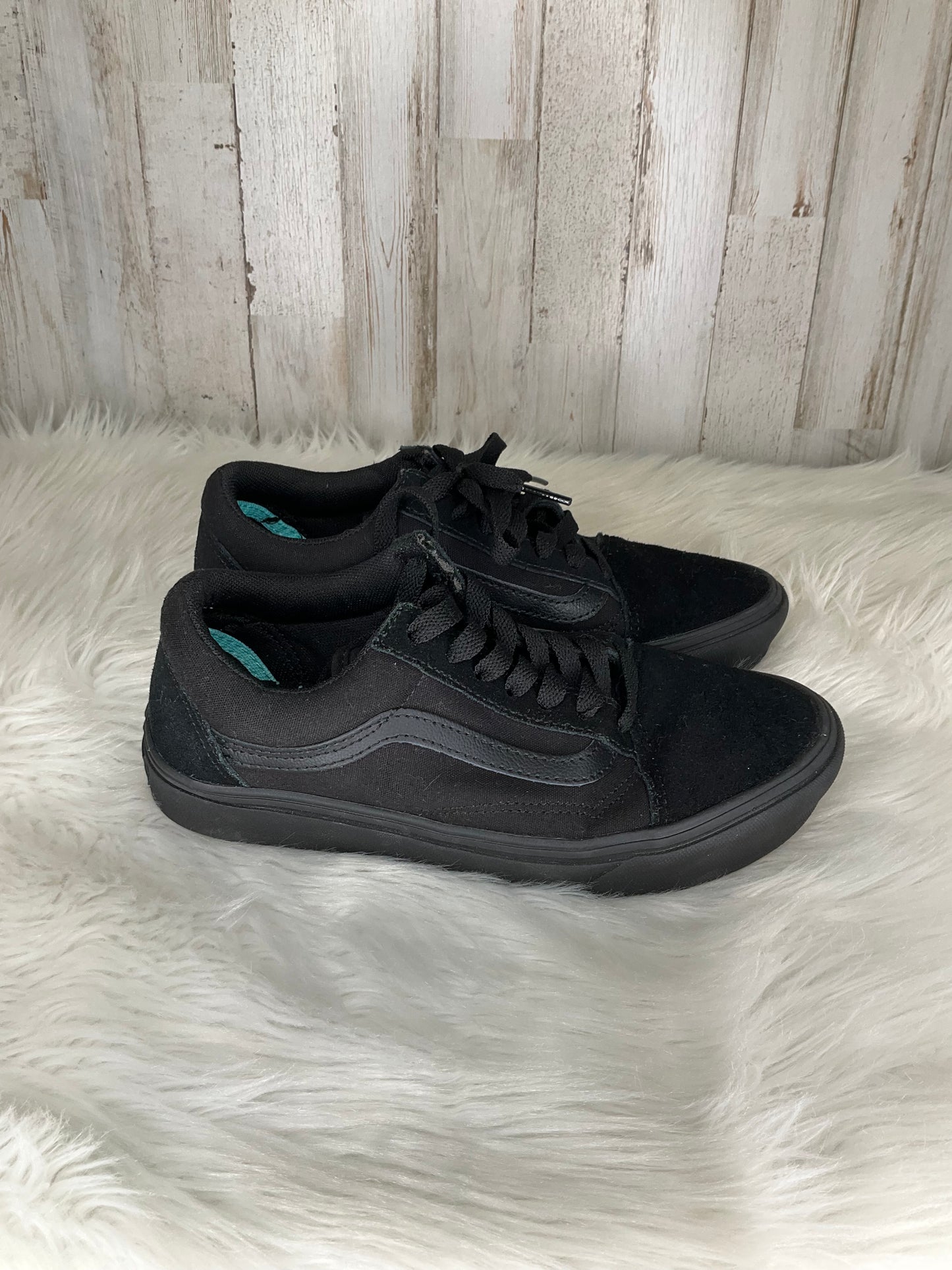 Black Shoes Sneakers Vans, Size 6.5