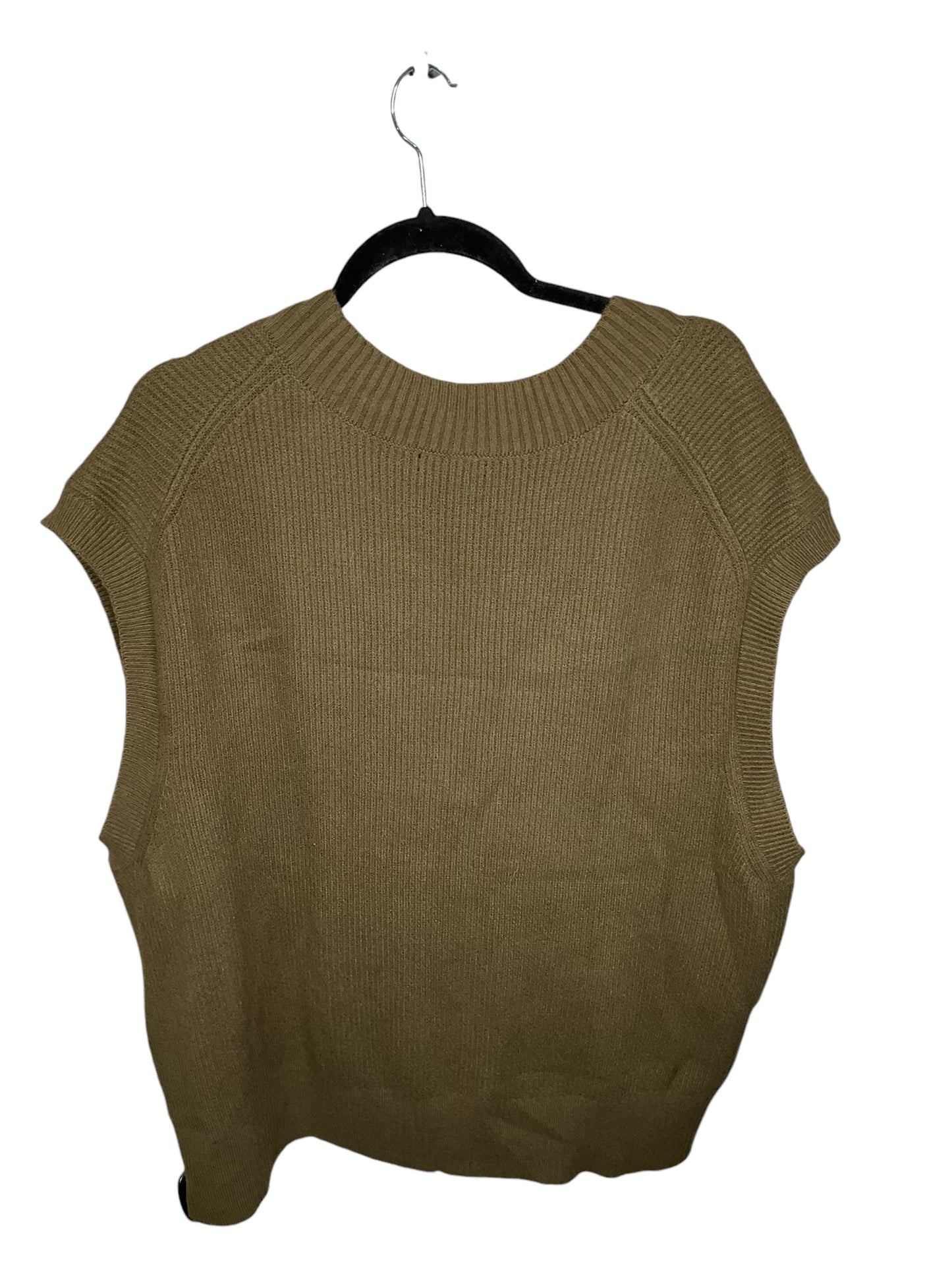 Vest Sweater By Banana Republic In Green, Size: Xl