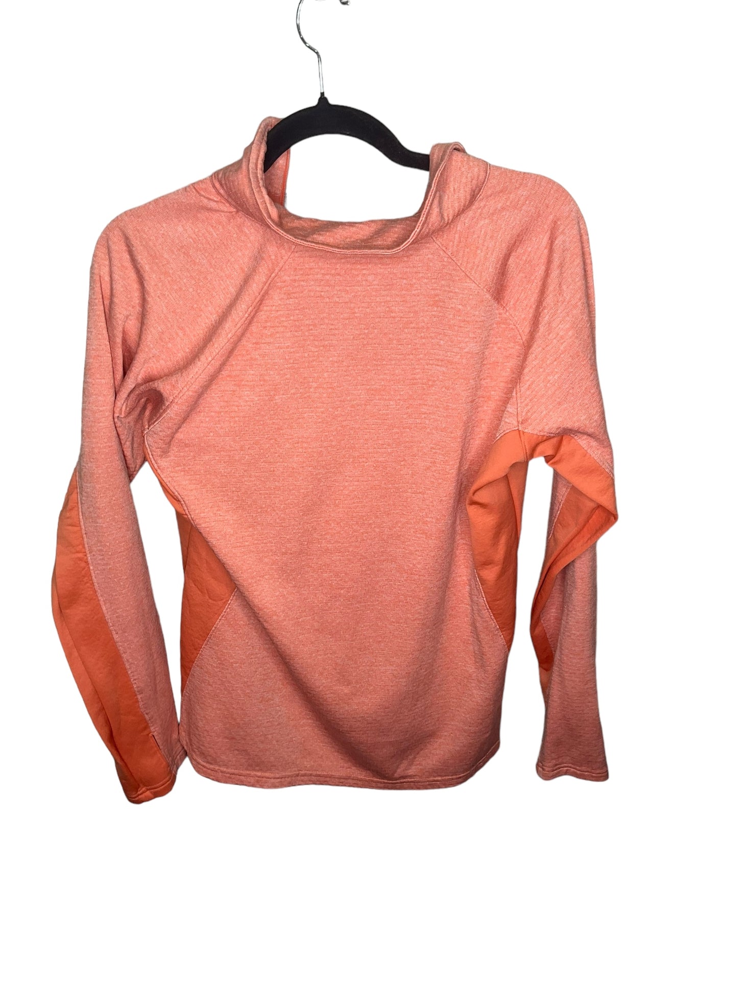 Athletic Top Long Sleeve Collar By Columbia In Coral, Size: L